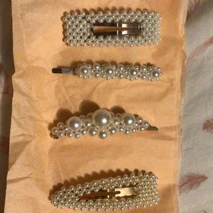 pearl hairclips